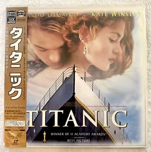 TITANIC JAPAN LASERDISC PROMO OBI JAMES CAMERON ACADEMY AWARD OSCAR CELINE DION - Picture 1 of 5