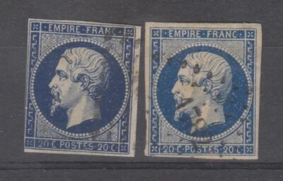 FRANCE - 14Ah obli (variété POSTFS) 2 exemplaires - Photo 1/2