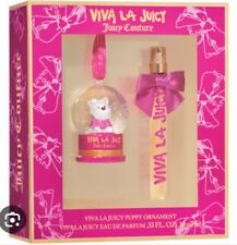 Viva La Juicy & Puppy dog Globe Ornament Gift Set