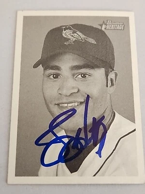 Jerry Hairston Jr. Signed 2001 Bowman Heritage - #73  - Image 1 of 2