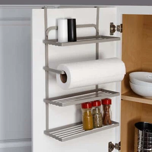 Steel Door or Mounted Three Tier Spice Rack Cabinet Organizer - Picture 1 of 8