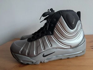 Nike Air Bakin Posit Foamposite Metallic Pewter 2018 618056-002 Men's Size 10.5 - Picture 1 of 10