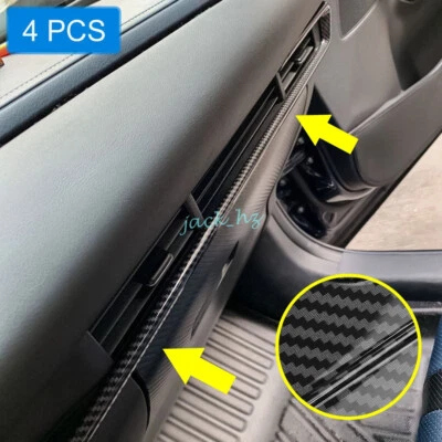 LHD Carbon Fiber Interior Dashboard Console Strips Trim For Mazda CX30 DM 2020+ - Image 1 of 4