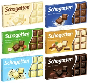 6 SCHOGETTEN Chocolate Bars Bundle Variety Pack German Sweets Candy - Picture 1 of 7