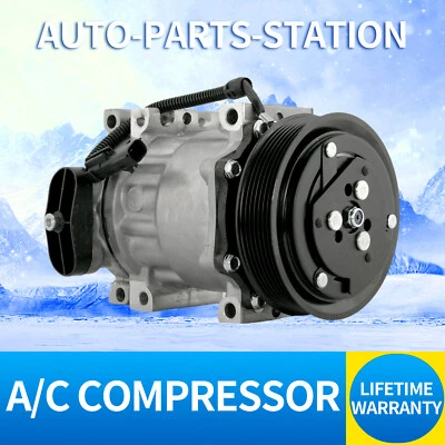 A/C Compressor w/ Clutch for Dodge DAKOTA 1994-2001 Durango 1998-2001 - Image 1 of 4