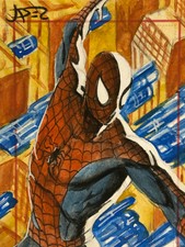 Marvel Universe - hand-drawn artist sketch card - Spider-Man