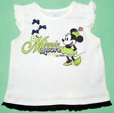 NEU Disney Minnie Mouse Top T-Shirt Shirt Baumwolle 80 86 92 Größe 92