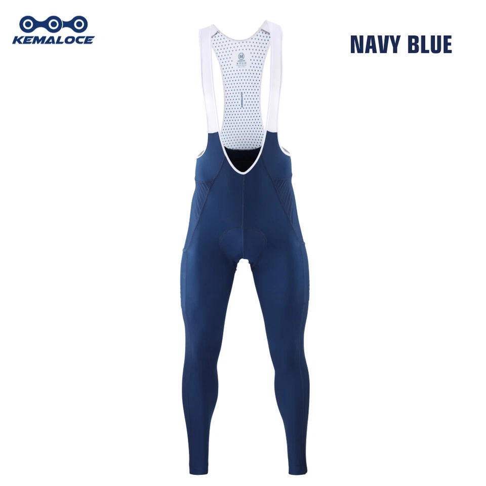 KEMALOCE Cycling Pants Men Long Summer&Autumn Black&Grey Bicycle Bike Bib Pants - Image 1 of 4