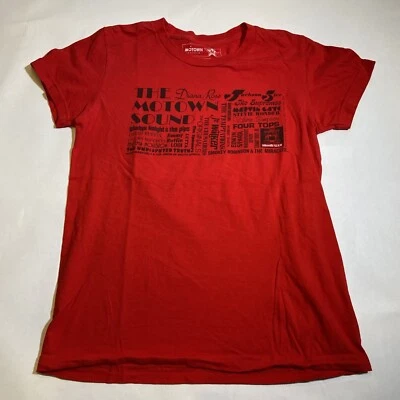 The Motown Sound Bands And Singers Detroit Music Women’s T Shirt Sz S - Image 1 of 4