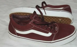 Vans SZ 4 EUR 35 Burgundy maroon Skate Shoes SNEAKERS - Picture 1 of 8