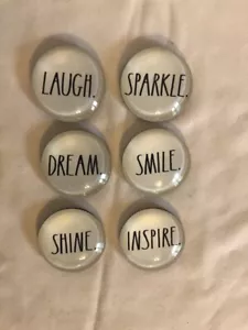 Rae Dunn Magnet Set Laugh Sparkle Dream LOOSE NO BOX - Picture 1 of 1