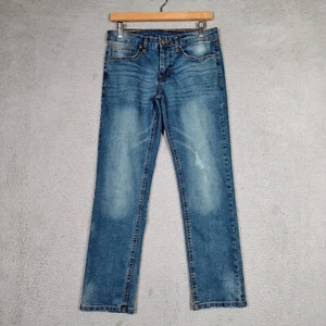 Buffalo David Bitton Jeans Youth Boys 14 Denim Evan Slim Straight Fit - Picture 1 of 12