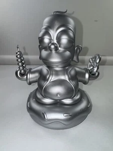Kidrobot The Simpsons Homer 7” Buddha Silver Limited Edition? Vinyl Art Toy RARE - Bild 1 von 7