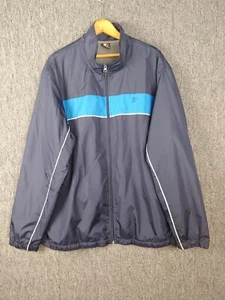 Vintage Starterjacke Herren 2XL 50-52 dunkelblau Netzfutter Windbreaker - Bild 1 von 23