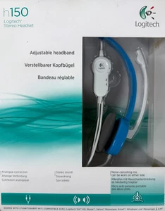 Logitech H150 Wired Stereo Headphones + Mic - Rotating Noise-Cancelling - Blue - Zdjęcie 1 z 6