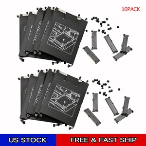 5PCS HP EliteBook 820 720 725 G1 G2 Hard Drive Caddy w/Screws + Connector NO G3 - Afbeelding 1 van 2