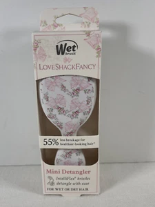 Wet Brush Love Shack Fancy MINI Smooth Detangler Wet Dry Hair Brush Rose Beaux - Picture 1 of 11