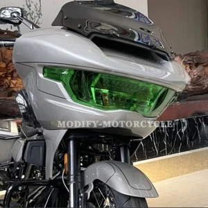 For Harely CVO Road Glide ST FLTRXSTSE 2024 2025 GREEN Headlight Protector Cover - Foto 1 di 9