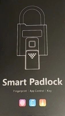  Smart Padlock, Fingerprint, App Control, Key. - Image 1 of 4