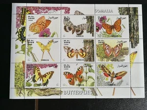 Sellos Somalia .Hoja bloque.Nueva MNH. Mariposas. 1999 - Imagen 1 de 1