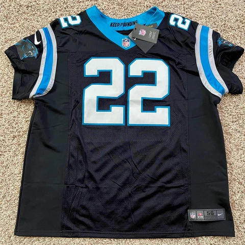 Nike Vapor Elite NFL Carolina Panthers Christian McCaffrey Jersey, Size 56/3XL Cover