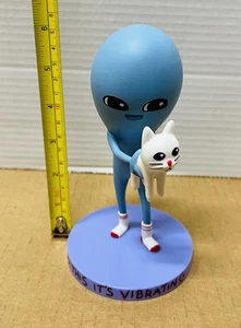 Modellino in plastica alieno e gatto Pyle, Strange Planet "Ho trovato questo è vibrante" - Foto 1 di 10