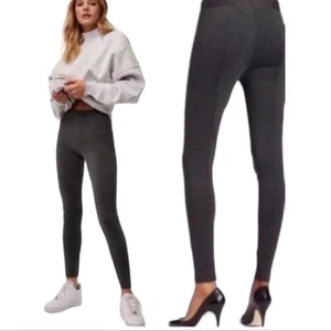 Vince Dark Grey Charcoal Twill Full Length Pull On Leggings Size Small - Picture 1 of 6