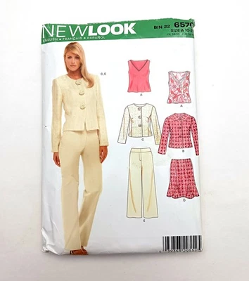 Chaqueta Pantalones Falda Simplicity New Look 10 12 14 16 18 20 22 SIN CORTAR Patrón de Costura Foto 1 de 2