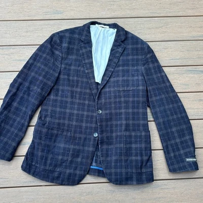 Blazer Scotch & Soda Para Hombres 42L XXL Cuadros Pana Abrigo Deportivo Chaqueta Dos Botones Foto 1 de 4