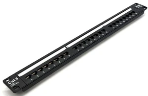 Tripp Lite Eaton N252-024 Patch Panel 24-Port 1U Rack-Mount RJ45 CAT6 110 - Picture 1 of 5