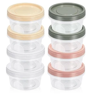 8-Piece Set14oz,Plastic Storage Containers With Lids Kitchen,Microwave Safe B... - Picture 1 of 9