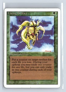 (2x) LIVING ARTIFACT – MTG Magic the Gathering Card – Revised – Rare - Picture 1 of 6