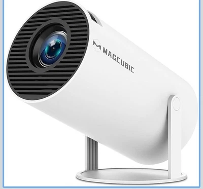 Upgrade HY300PRO Mini Projector with WiFi and Bluetooth, 4K Support Smart Portab - Image 1 of 4