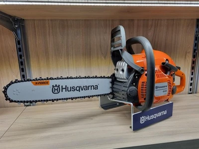 Husqvarna Benzin Motorsäge 445 ||  38 cm Schwert inkl Kette X-Cut 2,8 PS Säge - Bild 1 von 4