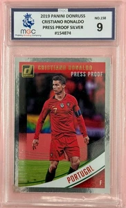 Cristiano Ronaldo Portugal Press Proof Panini Donruss 2019 MGC 9 Graded - Bild 1 von 3