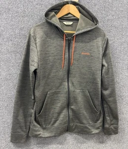 Chaqueta polar Simms para hombre gris medio naranja peso medio pesca cremallera completa sudadera con capucha - Imagen 1 de 9