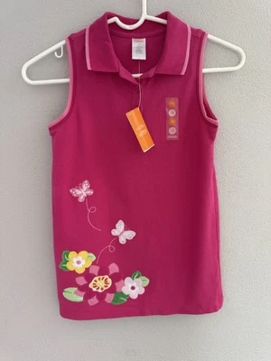 Gymboree School CollarFlowers Tank Top Shirt Size 10 NWT - Image 1 of 4