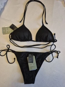 Damen/ Frauen 2-teiliger Bikini H&M Schwarz Neu Gr 38-40 - Bild 1 von 4