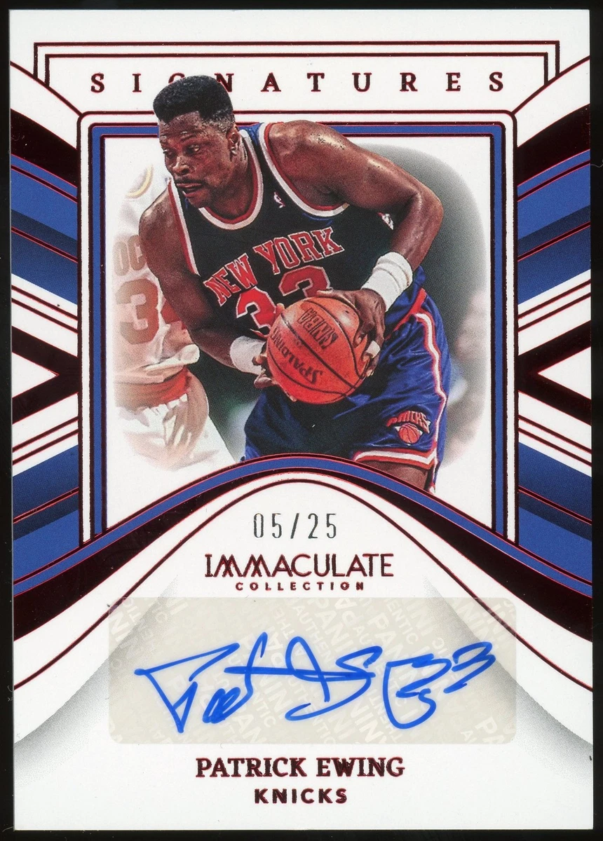 Patrick Ewing Basketball Serial Numbered Sports Trading Cards