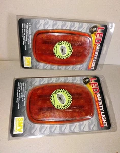 LED Safety Light Highway/Farm Flashing / Steady Light with Magnetic Back - LSL-A - Picture 1 of 8
