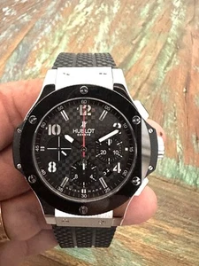 Hublot Big Bang 44 acero cerámico precio de venta sugerido por el fabricante $14K esfera de fibra de carbono 301.SB.131.RX ¡Mira! - Imagen 1 de 11
