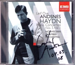 Leif Ove ANDSNES Signed HAYDN Piano Concerto 3 4 11 CD Klavierkonzerte Autograph - Picture 1 of 1