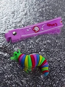 Silicon Key Chain Fun Worm Style Multi Colors For Keys & Bags & Wonderful Gifts - Picture 1 of 10