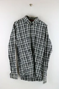 Tommy Hilfiger Herren Hemd Gr. M Langarm Kragenshirt Schwarz Kariert BG1 - Picture 1 of 3