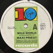 Maxi Priest Wild World Vinyl Record 7” 45 RPM TEN221 10 Virgin Records 1988