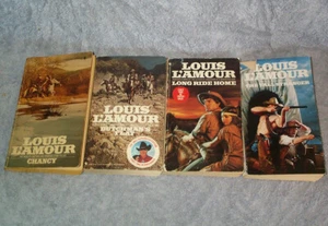 4 Louis L'Amour Western PBs: Chancy,Dutchman's Flat,Long Ride Home,Tall Stranger - Picture 1 of 1