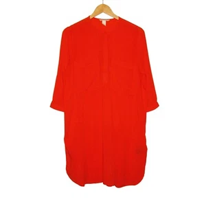 H&M Dress Tunic Pockets, Orange, EU 40 (UK 12-14) - Picture 1 of 6