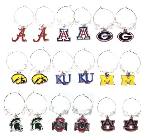 NCAA Hoop Beaded Earrings - Pick Your Team Cover