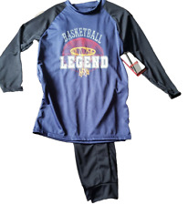COUGAR SPORT Boy's Active Track Pant Set size 5 Blue Black "Basketball Legend"
