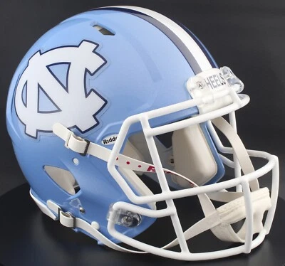 NORTH CAROLINA TAR HEELS NCAA Riddell Speed Full Size AUTHENTIC Football Helmet - Image 1 of 4